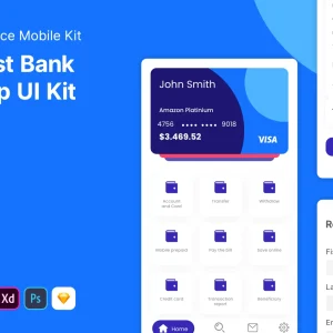 Fast Bank - Finance Mobile App UI Kit