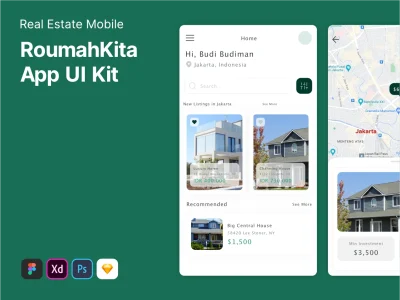 RoumahKita - Real Estate Mobile App UI Kit