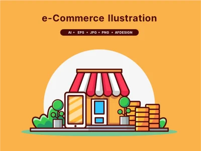 Online Shop Illustration